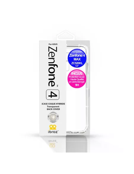 Zenfone 4 Max (ZC520KL) - Pack Shockproof case + Screen protector |...