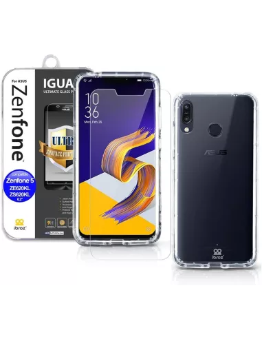 Zenfone 5 and 5Z (ZE620KL - ZS620KL) Pack Shockproof Case + Protective...