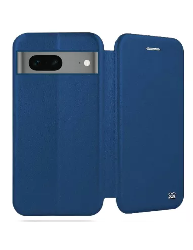 Google Pixel 7 Etui Cuir Folio Clam - Bleu Cosmos | Ibroz