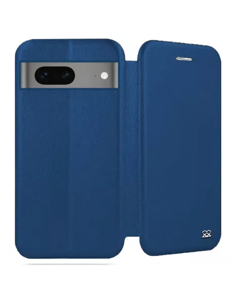 Google Pixel 7 Leather Case Folio Clam - Cosmos Blue | Ibroz