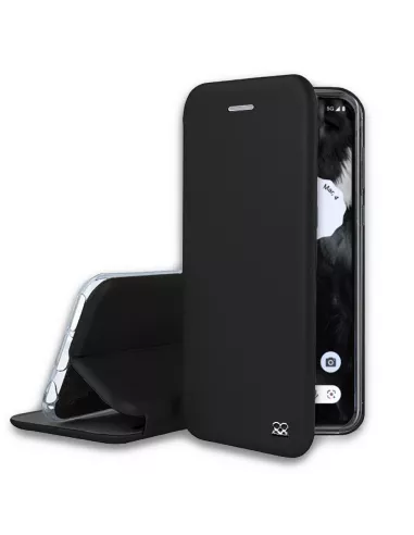 Google Pixel 7 Etui Cuir Folio Clam - Noir | Ibroz