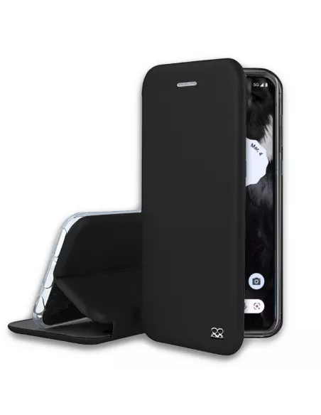 Google Pixel 7 Etui Cuir Folio Clam - Noir | Ibroz