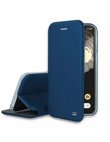 ibroz_google_pixel_7_Pro_étui_folio_cuir_bleu_cosmos
