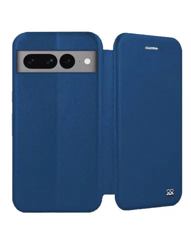 Google Pixel 7 Pro Folio Clam Leather Case - Cosmos Blue | Ibroz