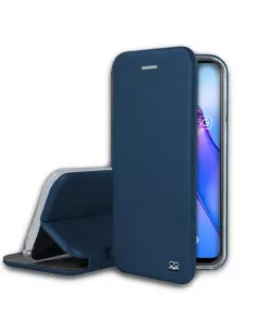 Oppo Reno 8 Etui Cuir Folio Clam - Bleu Cosmos | Ibroz