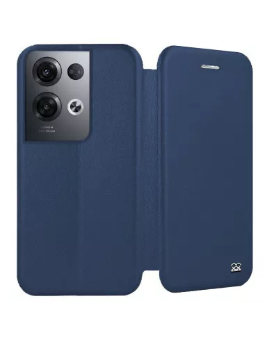 Oppo Reno 8 Pro Etui Cuir Folio Clam - Bleu Cosmos | Ibroz