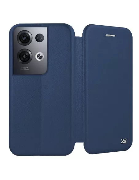 Oppo Reno 8 Pro Folio Clam Leather Case - Cosmos Blue | Ibroz