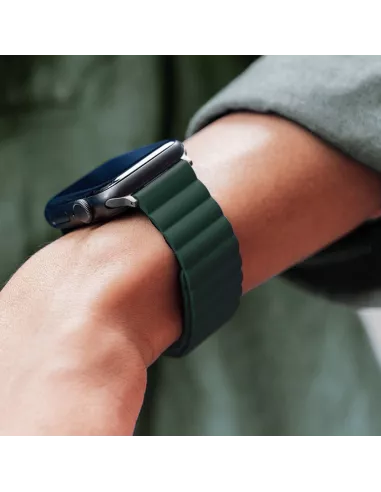 Bracelet Silicone à Fermeture Magnétique Apple watch 8, 7, 6, SE, 5...
