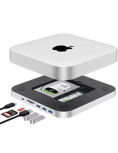 Dock HUB MAC Mini MC25 Pro MAX Memory Extension 9 in 1 - SATA SSD ...