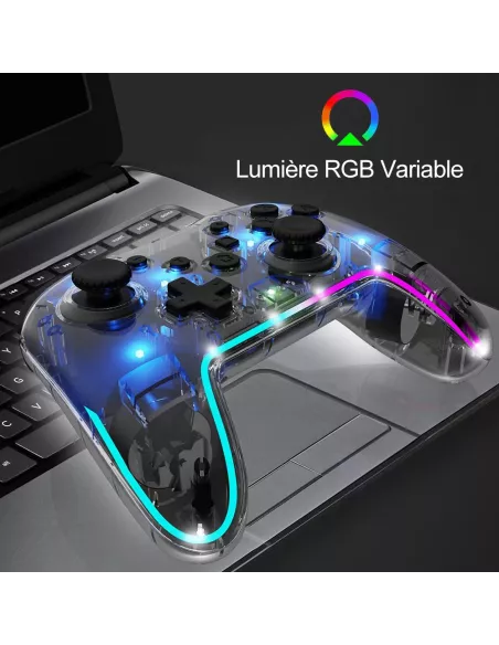 Lighted Game Controller PRO HD Wireless Vibes for Nint...