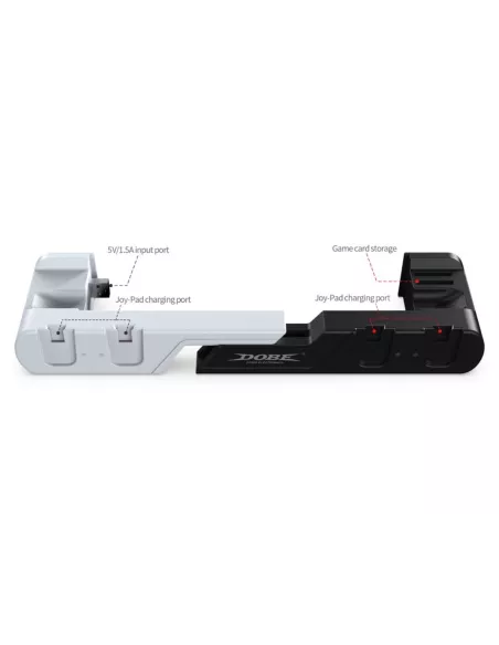 Station socle de charge 6 en 1 pour manettes Joy-con et Nintendo Sw...