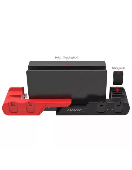 6-in-1 charging station for Joy-con and Nintendo Sw...
