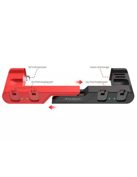 6-in-1 charging station for Joy-con and Nintendo Sw...