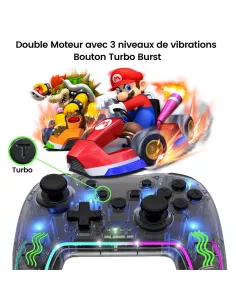 Lighted Game Controller PRO HD Wireless Vibes for Nint... 2