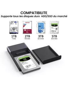 HUB USB C MC30 Pro - 7 en 1 avec boîtier pour disque dur SDD-HDD 2.... 2