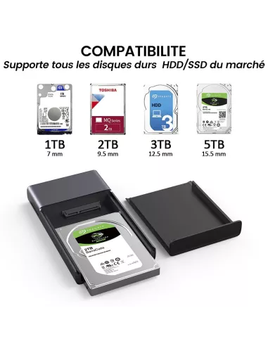 HUB USB C MC30 Pro - 7 in 1 with enclosure for SDD-HDD hard disk 2....