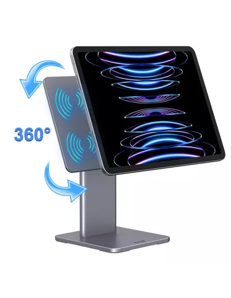 ibroz-Socle Magnetic Docking Station and Multiport Hub 6 in 1 for iPad 11, iPad 10,9 inch