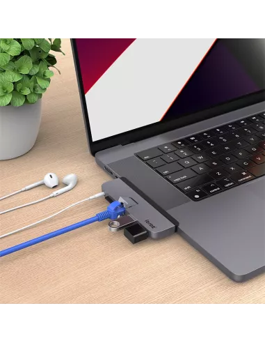 USB C HUB for MacBook Pro M1 and Pro M1 Max - DC8L - 5 in 1 - LAN -...