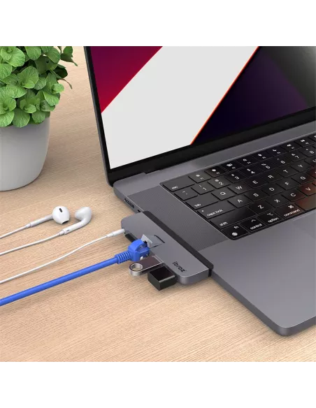 HUB USB C pour MacBook Pro M1 et Pro M1 Max - DC8L - 5 en 1 - LAN -...