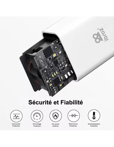 Adaptateur Chargeur Secteur Rapide USB 20W - USB-A (QC 3.0) et USB-...