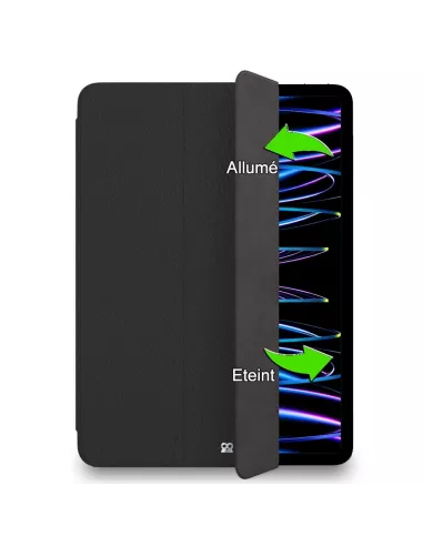 Leather Smart Folio Cover for iPad Pro 11" (1ᵉ, 2ᵉ, 3ᵉ, 4ᵉ Génér...