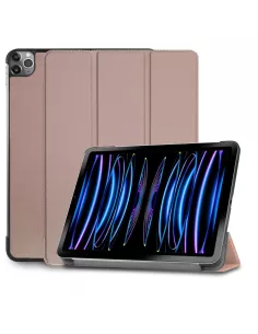 ibroz Leather Smart Folio Cover for iPad Pro 11" (1ᵉ, 2ᵉ, 3ᵉ, 4ᵉ Generation) pink gold