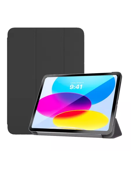 ibroz Leather Smart Folio Cover for iPad 10.9" (10ᵉ Generation) - black