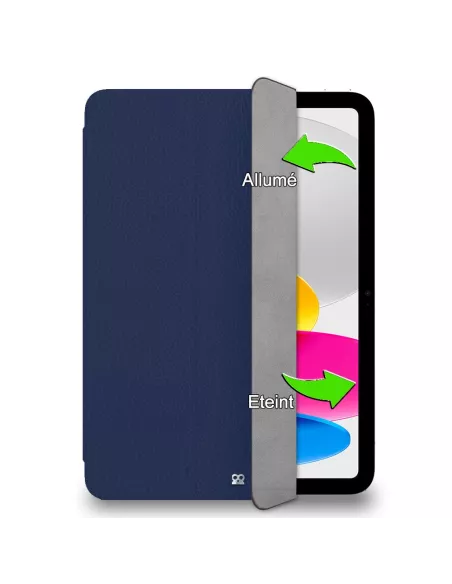 Leather Smart Folio Cover for iPad 10.9" (10ᵉ Generation) - Blue...