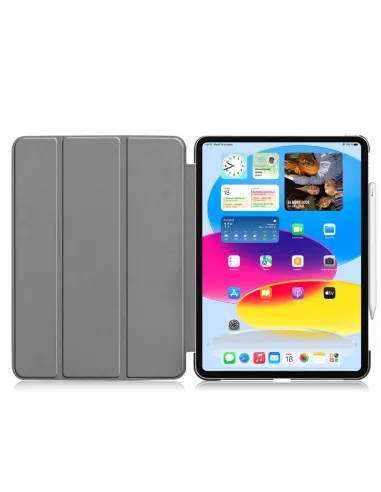 Etui Cuir Smart Folio Cover pour iPad 10.9" (10ᵉ Génération) - Rose...