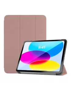 ibroz Etui Cuir Smart Folio Cover pour iPad 10.9" (10ᵉ Génération) - rose gold