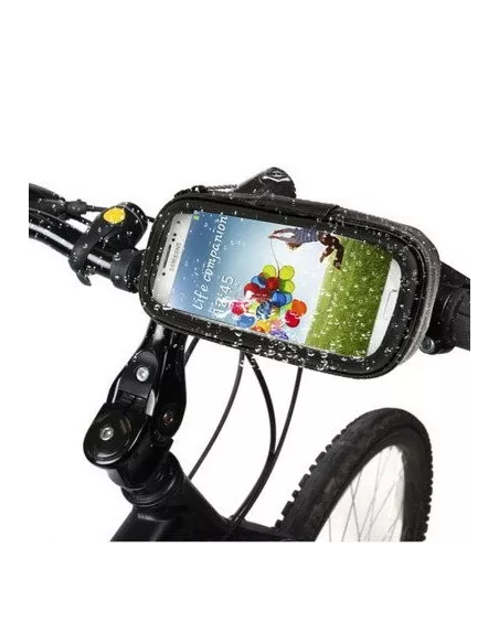 Universal smartphone holder for motorcycles, bicycles, mountain bikes on handlebars...