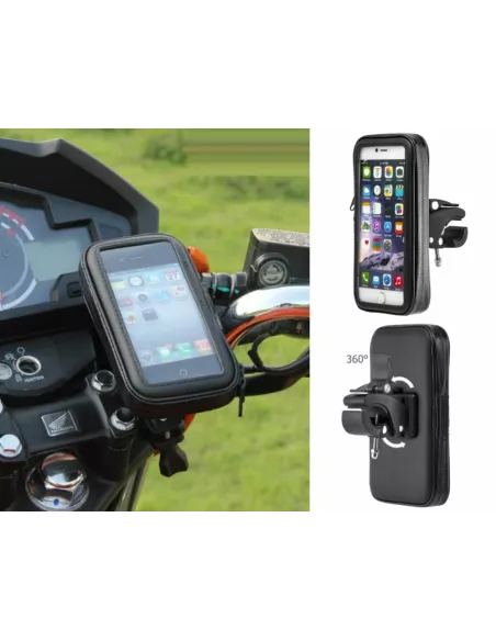 Support pour smartphone universel moto, vélo, vtt sur guidon (mâcho...