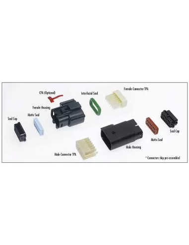 Molex 150 waterproof plugs - 4, 6, 8, 12, 16 pins for H...
