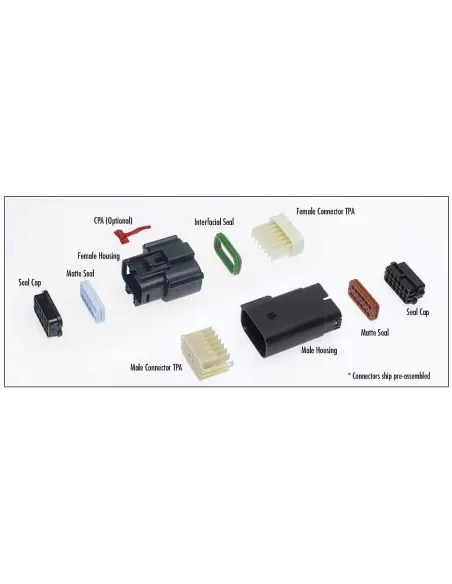 Molex 150 waterproof plugs - 4, 6, 8, 12, 16 pins for H...
