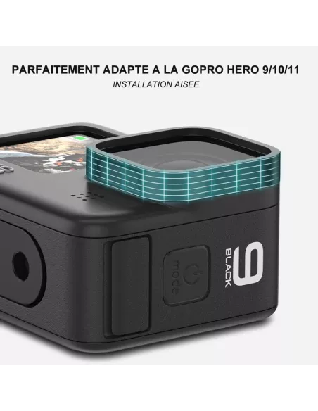 Filtre Polarisant CPL Anti Reflets pour GoPro Hero 11, Hero 10, Her...