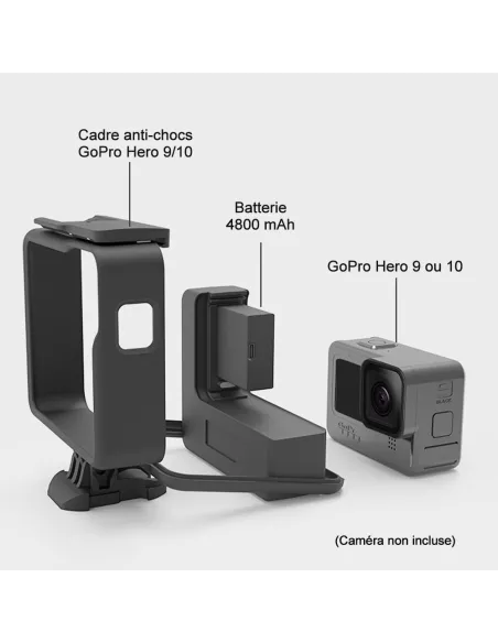 External battery, 4800mAh, for GoPro Hero 9 and Hero 10, with...