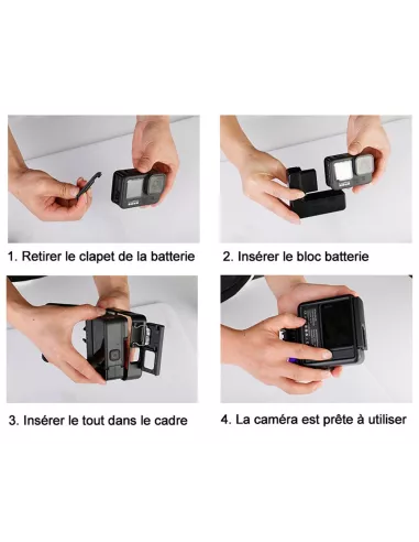 External battery, 4800mAh, for GoPro Hero 9 and Hero 10, with...