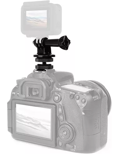 Adaptateur Plat Hot Shoe pour Appareil Photo DSR, GoPro, et autres ...