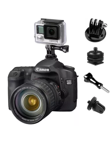 Adaptateur Plat Hot Shoe pour Appareil Photo DSR, GoPro, et autres ...