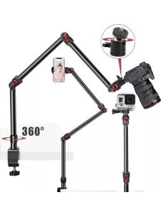 ibroz Bras Articulé Trépied 360° pour prise de vue video et photo