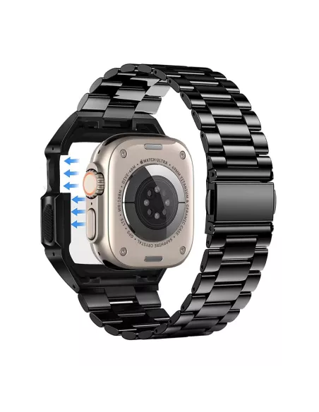 Luxury Stainless Steel Strap for Apple Watch Ultra 49mm - Black |...