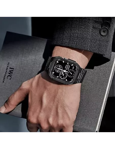 Luxury Stainless Steel Strap for Apple Watch Ultra 49mm - Black |...