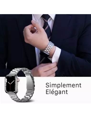 Casual Stainless Steel Bracelet for Apple Watch 8, 7, 6, SE, 5, 4...