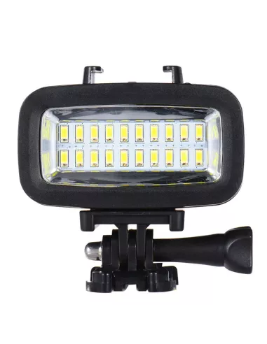 Lampe et Torche de plongée Gopro 20 Leds (IPX8 - 40 mètres) + Filtr...