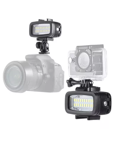 Lampe et Torche de plongée Gopro 20 Leds (IPX8 - 40 mètres) + Filtr...
