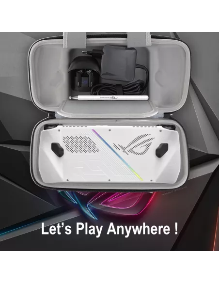 Housse Dédiée Asus ROG Ally Rigide Antichoc avec Stylet et Rangemen...