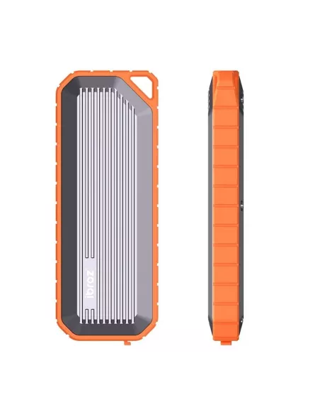 ibroz - Rugged and waterproof enclosure for M.2 SSDs - NVMe / PCIe Gen3 and NGFF / SATA Gen3 compatible - Silver