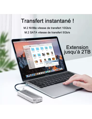 External enclosure for M.2 SSDs - NVMe / PCIe Gen3 and NGFF compatible ...