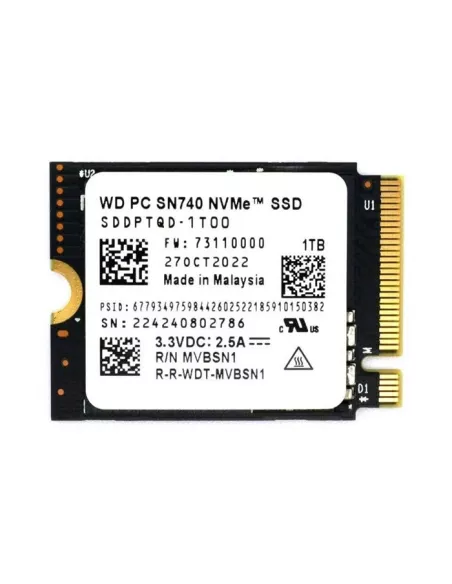 SSD Western Digital WD SN740 M.2 2230 Gen4 PCIe 4.0 X4 NVMe | Ibroz