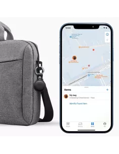 MiLi MiTag tracker + Leather key case - Black | Ibroz 2